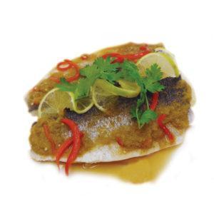 THAI STEAMED SEA BASS at Chi Lounge in Uptown Square restaurants Limassol
